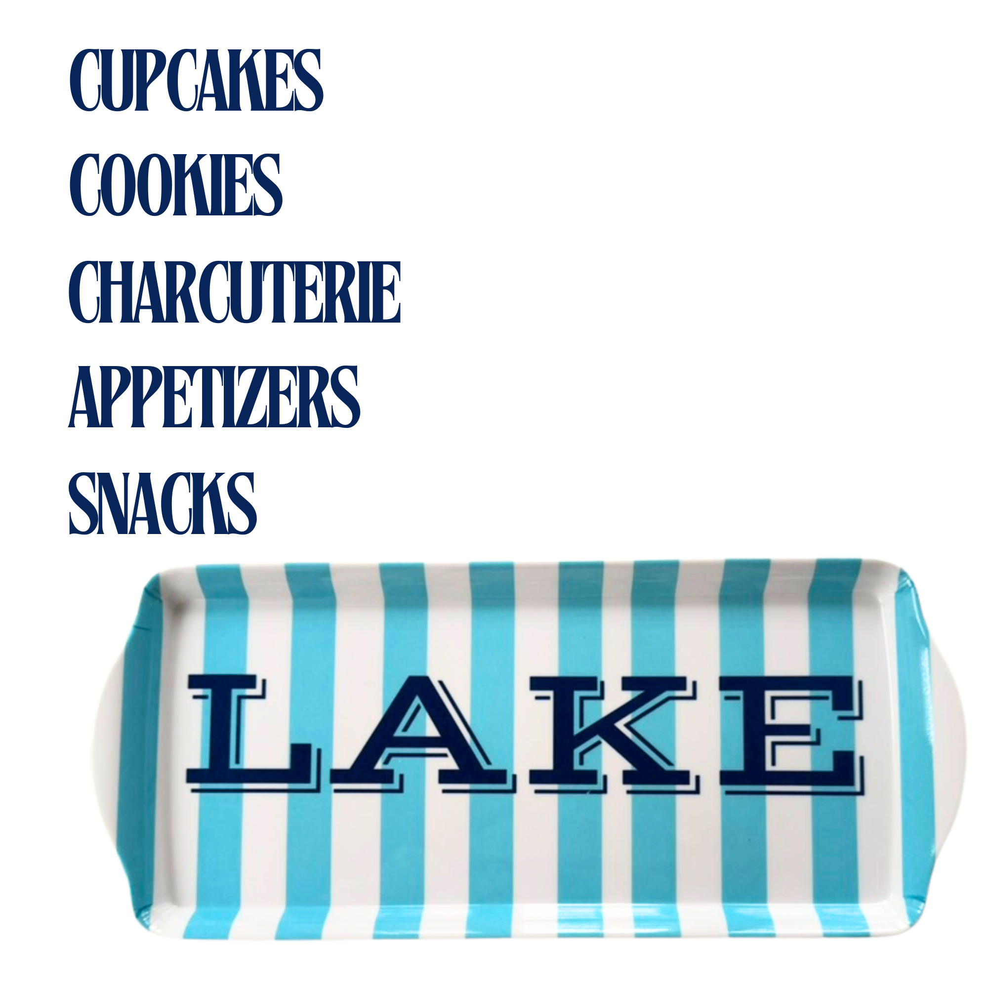 Lake Melamine ServingTray for Appetizers & Desserts