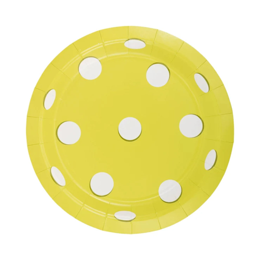 Pickleball Party Plates: Fun Yellow & Green Plates for Lunch & Dinner