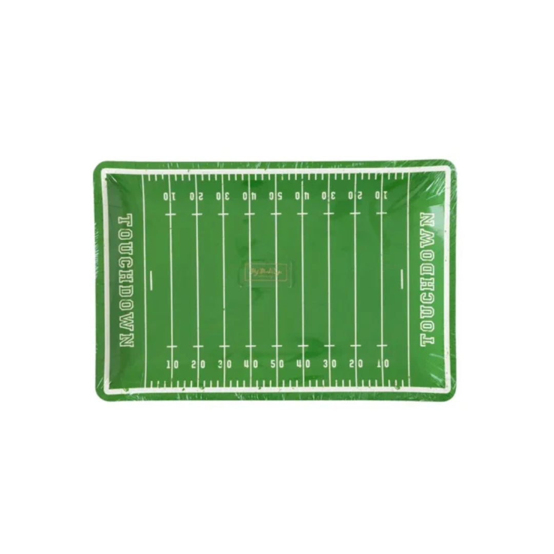 Football Field Paper Plates for Parties, Superbowl, Tailgates & More