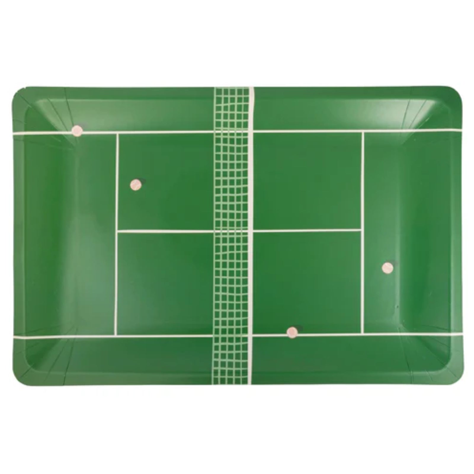 Tennis Court Paper Plates – Set of 8 | Fun Tennis-Themed Party Plates for Sports & Birthday Events