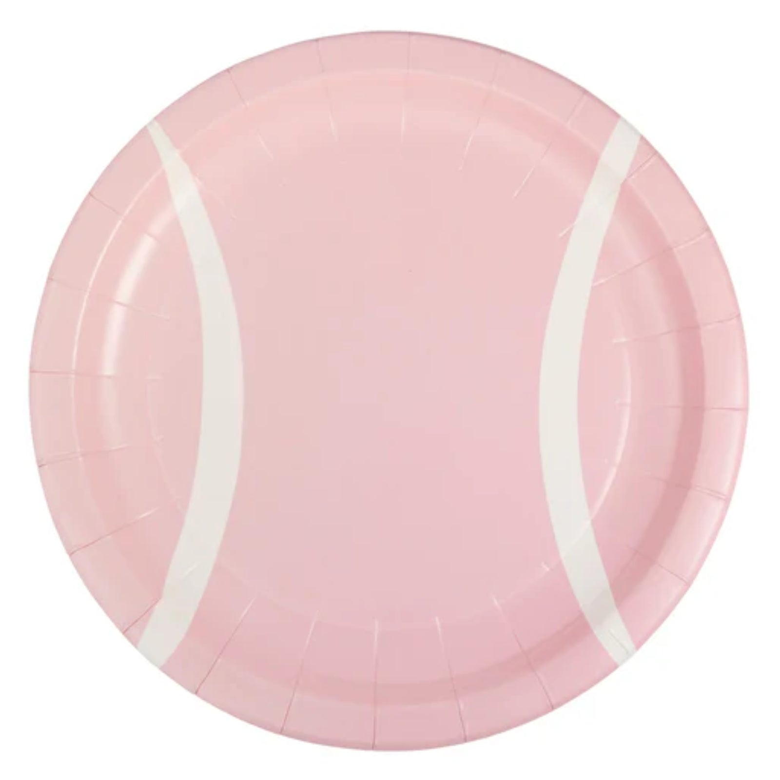 Pink Tennis Ball Paper Plates – Set of 8 | Fun Tennis-Themed Party Plates for Birthdays & Sports Events