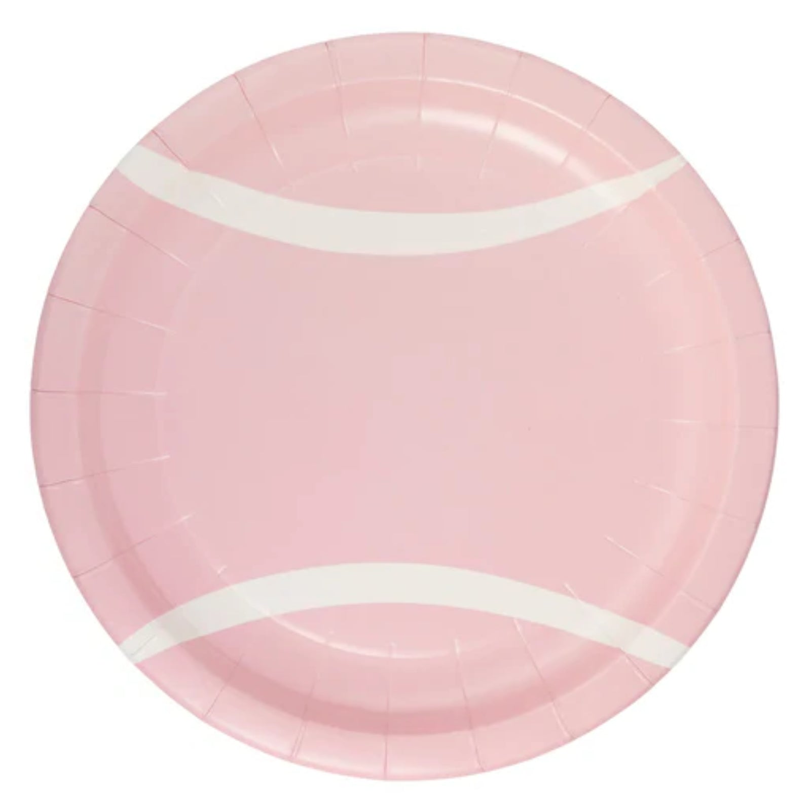 Pink Tennis Ball Paper Plates – Set of 8 | Fun Tennis-Themed Party Plates for Birthdays & Sports Events