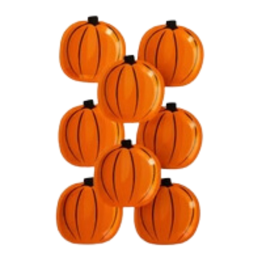 Pumpkin Shaped Party Plates - Fun, Festive Plates for Halloween & Autumn