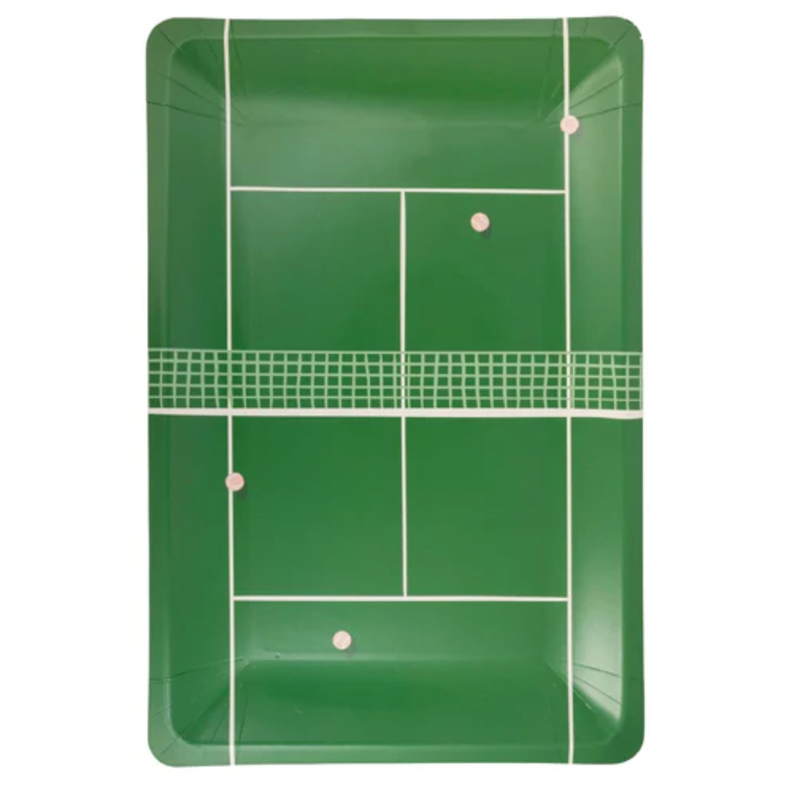 Tennis Court Paper Plates – Set of 8 | Fun Tennis-Themed Party Plates for Sports & Birthday Events