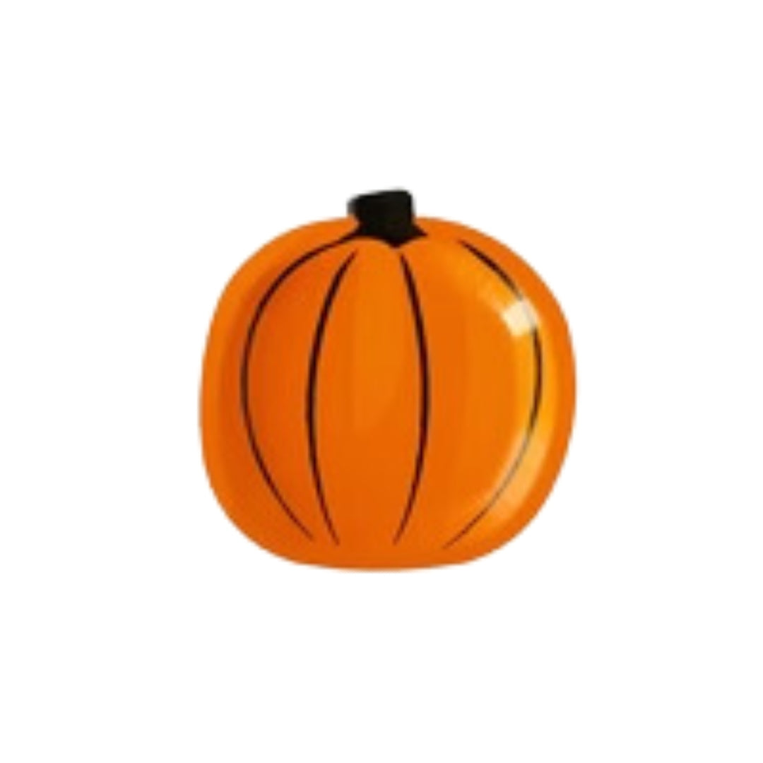 Pumpkin Shaped Party Plates - Fun, Festive Plates for Halloween & Autumn