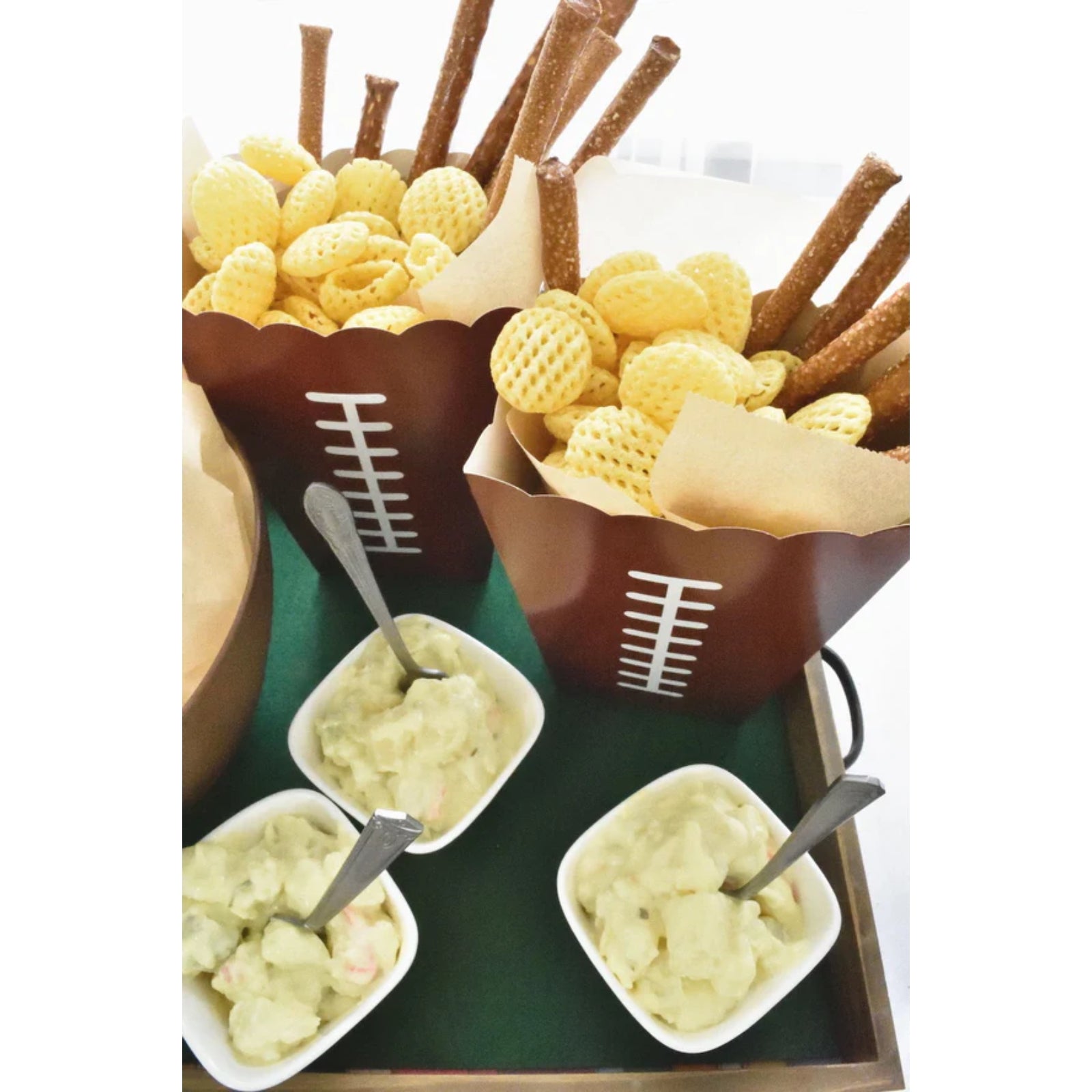 Football Popcorn Boxes – Set of 8 | Football Party Snack Containers for Game Day & Sports Events