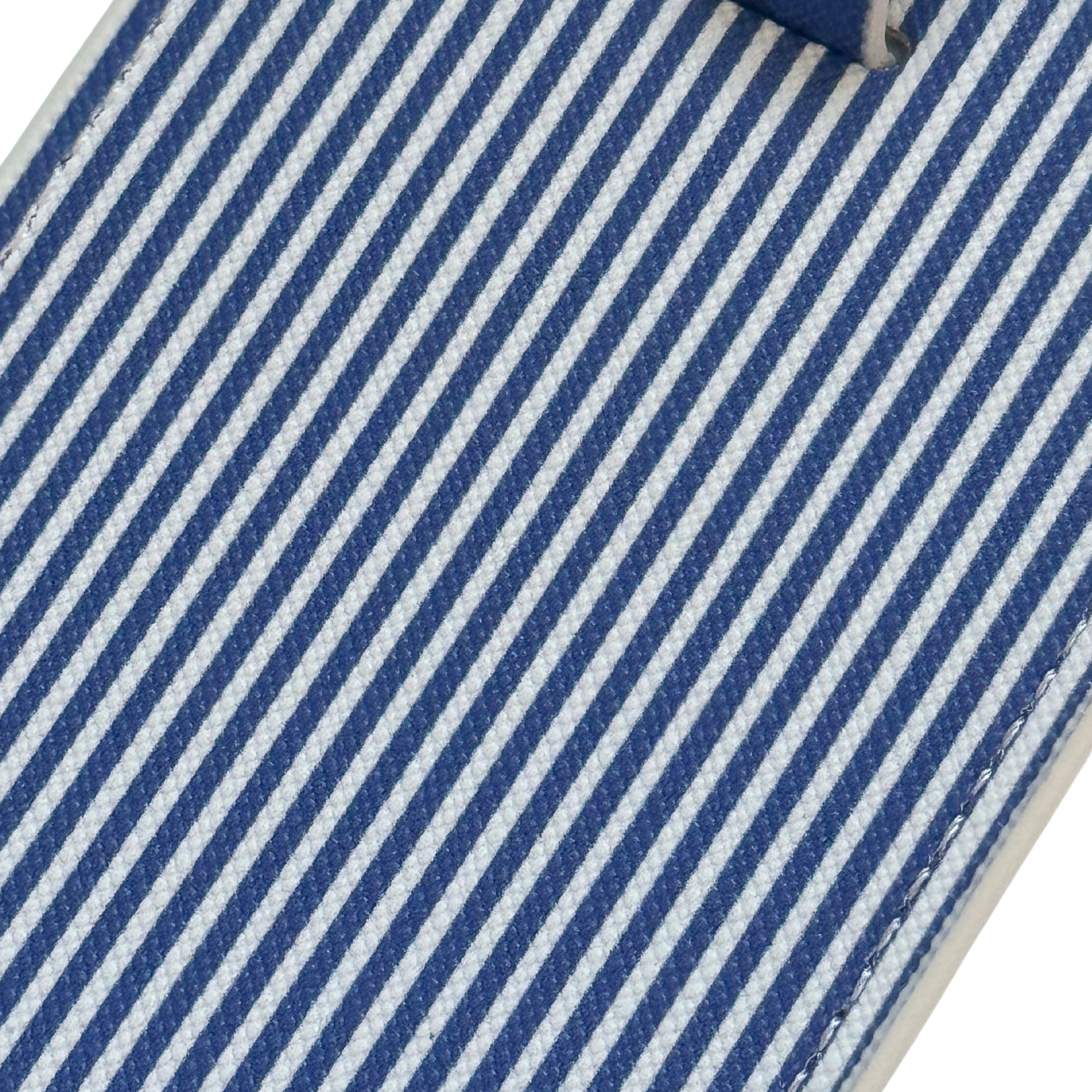 Stylish Navy Stripe Luggage Tag Set (2-Pack) for Travel Convenience