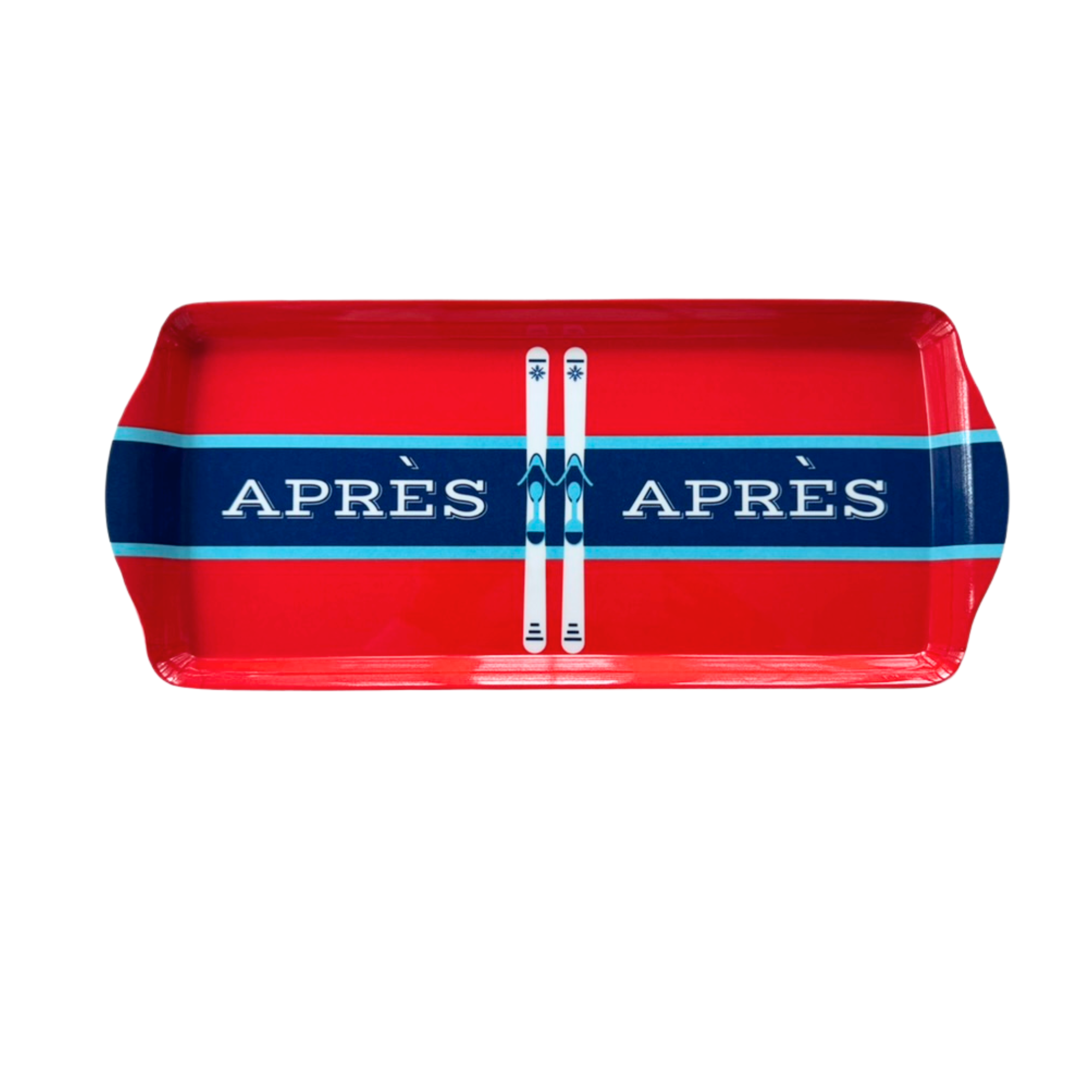 Aprés Ski Melamine Serving Tray for Appetizers & Desserts