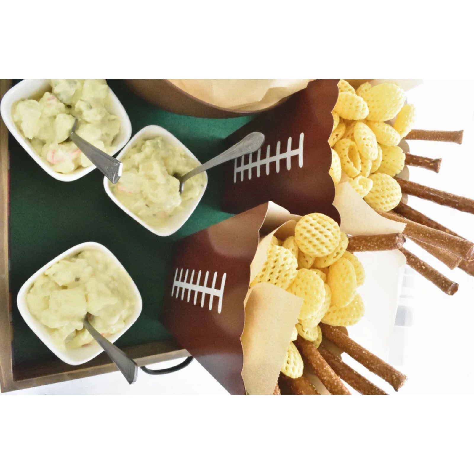 Football Popcorn Boxes – Set of 8 | Football Party Snack Containers for Game Day & Sports Events