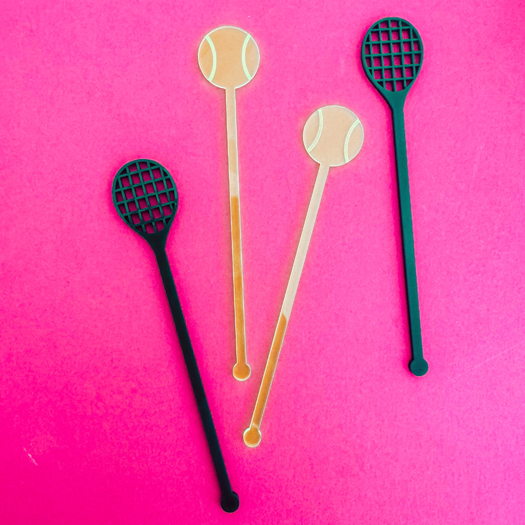 Tennis Acrylic Stir Sticks