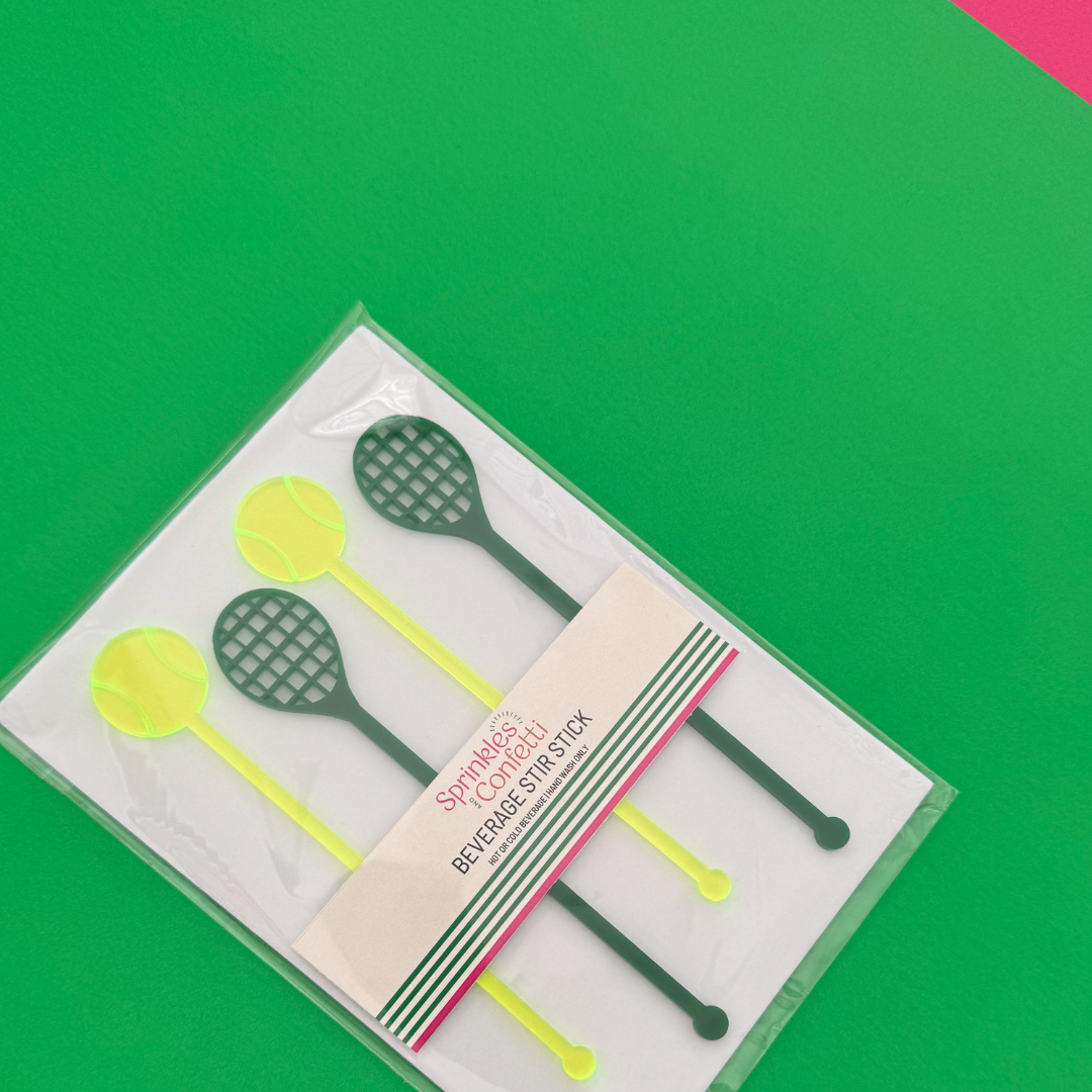 Tennis Acrylic Stir Sticks