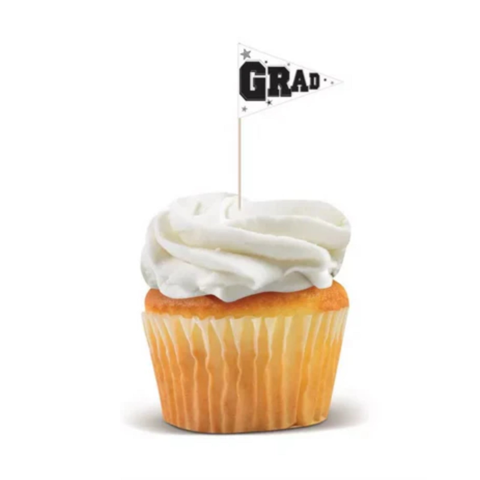 Graduation Party Cupcake & Food Picks – 36 Ct | Black Grad Cap Toppers for Celebration and Dessert Décor