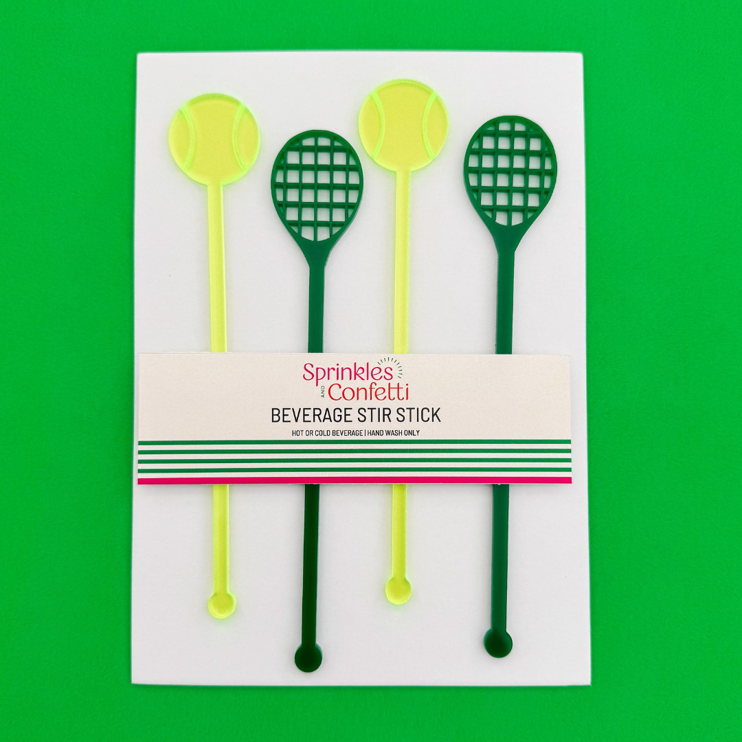 Tennis Acrylic Stir Sticks